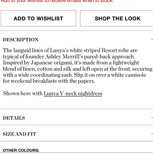 Lunya Resort style linen robe - Picture 7 of 7